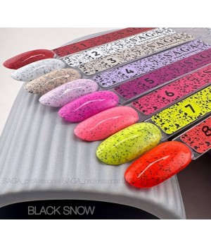 Гель-лак Saga Black Snow №08, 9 мл TPO free